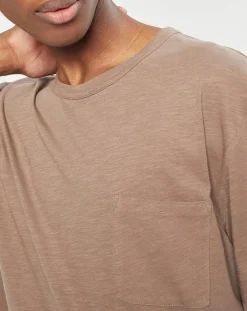 Homme Marc O'Polo T-Shirt manches courtes Flamme Poche camel