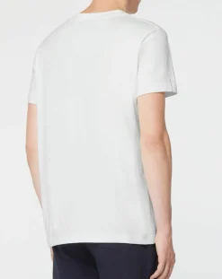 Homme Gant T-Shirt manches courtes Uni Blaosn Brodé T/T écru