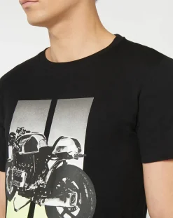 Discount Replay T-Shirt Moto Bike noir