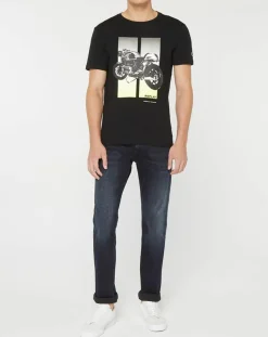 Discount Replay T-Shirt Moto Bike noir
