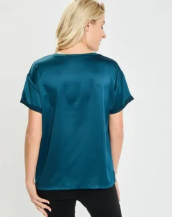Femme Passionata T-Shirt Nassima bleu ming