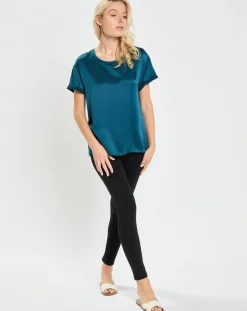 Femme Passionata T-Shirt Nassima bleu ming