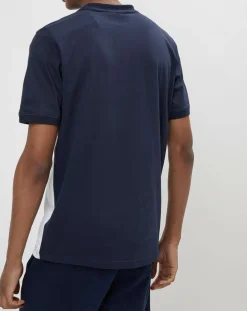 Discount Fila T-Shirt Panelled blanc/marine/rouge