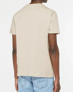 Homme Hackett London T-Shirt poche fantaisie beige chiné