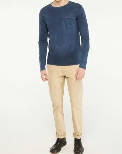 Online Replay T-Shirt Pocket Wash bleu marine