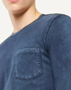 Online Replay T-Shirt Pocket Wash bleu marine