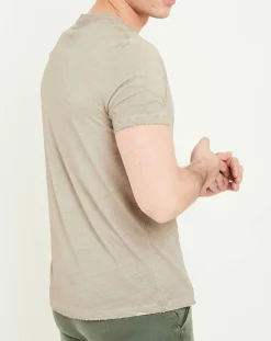 Replay T-Shirt Print Racing beige