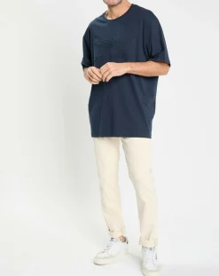 Homme Hackett London T-Shirt Regular Fit Aston Martin Racing embossé bleu marine