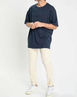 Homme Hackett London T-Shirt Regular Fit Aston Martin Racing embossé bleu marine