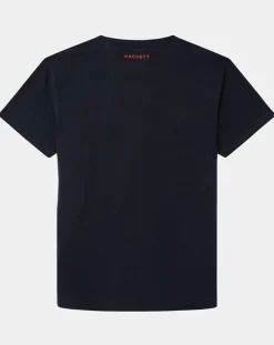 Homme Hackett London T-Shirt Regular Fit Aston Martin Racing embossé bleu marine