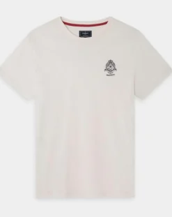 Best Hackett London T-Shirt Regular Fit Blason écru