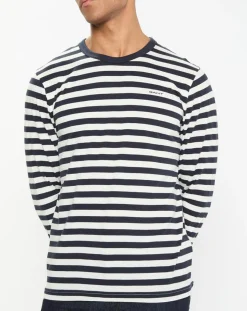Clearance Gant T-Shirt Regular Fit Marinière bleu/blanc