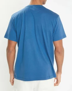 Best Hackett London T-Shirt Regular Fit uni Yok bleu moyen
