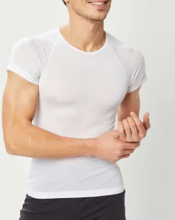 Homme Odlo T-Shirt Respirant Evolution X-Light Ultraléger blanc