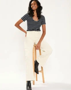 Sale Esprit T-Shirt Rib bleu marine