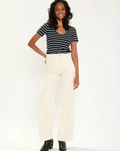 Sale Esprit T-Shirt Rib bleu marine