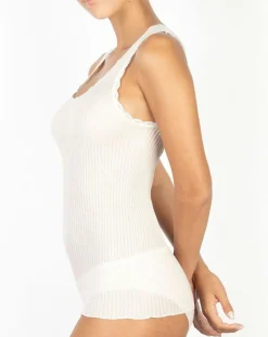 Mare T-Shirt sans manches Laine mélangée ivoire