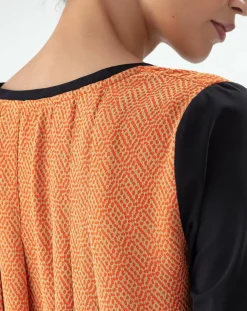 Outlet Bleu Blanc Rouge T-Shirt Signe noir/orange perlee