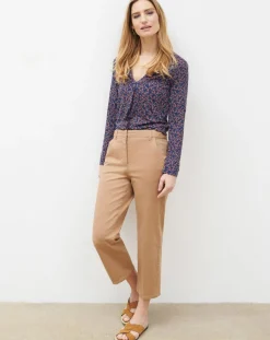 Femme Caroll T-Shirt Sonia imprimé bleu marine