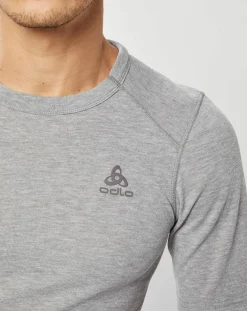 Homme Odlo T-Shirt technique Active Warm Eco gris