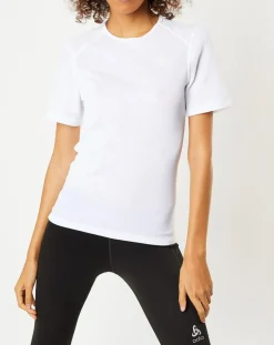 Femme Odlo T-Shirt technique Active Warm Eco blanc