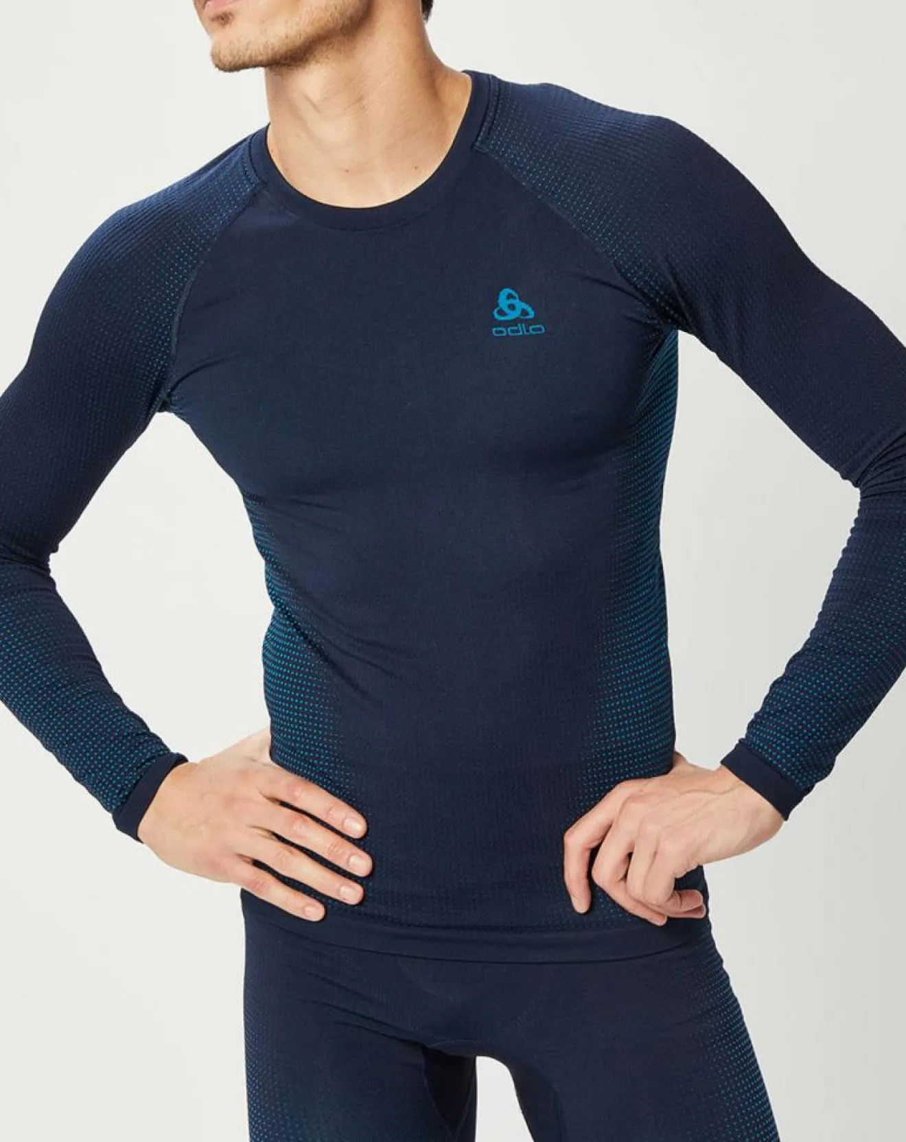 Homme Odlo T-Shirt technique Performance Warm bleu
