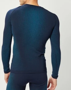 Homme Odlo T-Shirt technique Performance Warm bleu