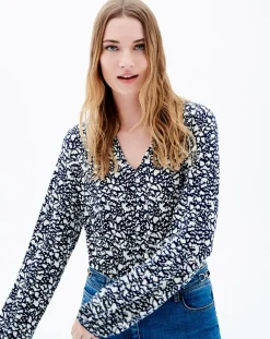 Femme Caroll T-Shirt Timothée bicolore marine