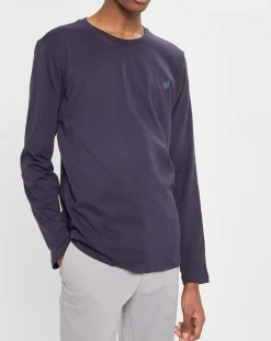 Homme Marc O'Polo T-Shirt Uni Coton Organic bleu marine