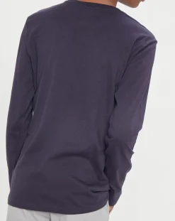 Homme Marc O'Polo T-Shirt Uni Coton Organic bleu marine