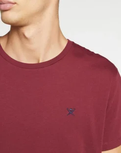 Online Hackett London T-Shirt Uni Logo rouge