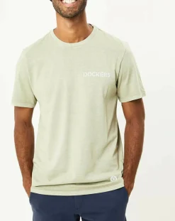 Outlet Dockers T-Shirt WaterLess kaki clair