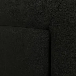 Mazzini Sofas Tête de lit Ancona noire - 200x120 cm