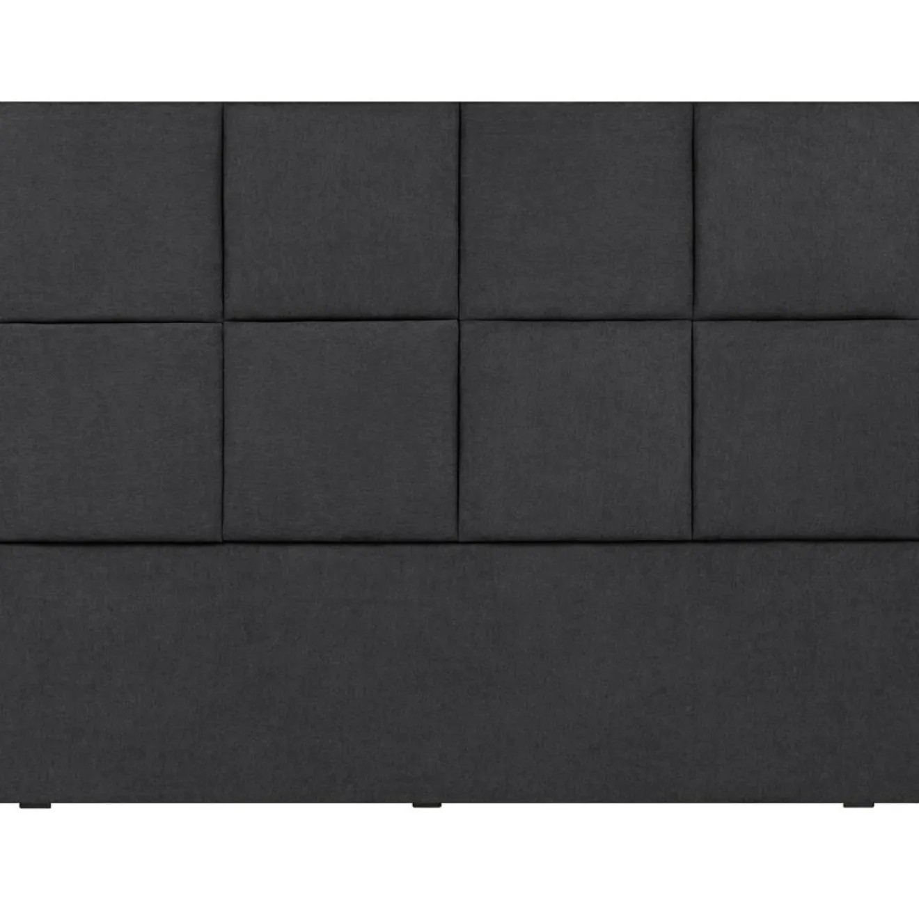 Mazzini Sofas Tête de lit Barletta gris foncé - 180x120 cm