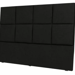 Mazzini Sofas Tête de lit Barletta noire - 160x120 cm