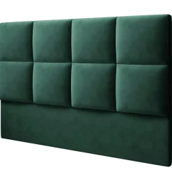 Clearance Mazzini Sofas Tête de lit en Velours Begonia vert bouteille - 160 cm