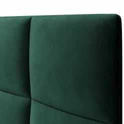 Clearance Mazzini Sofas Tête de lit en Velours Begonia vert bouteille - 160 cm