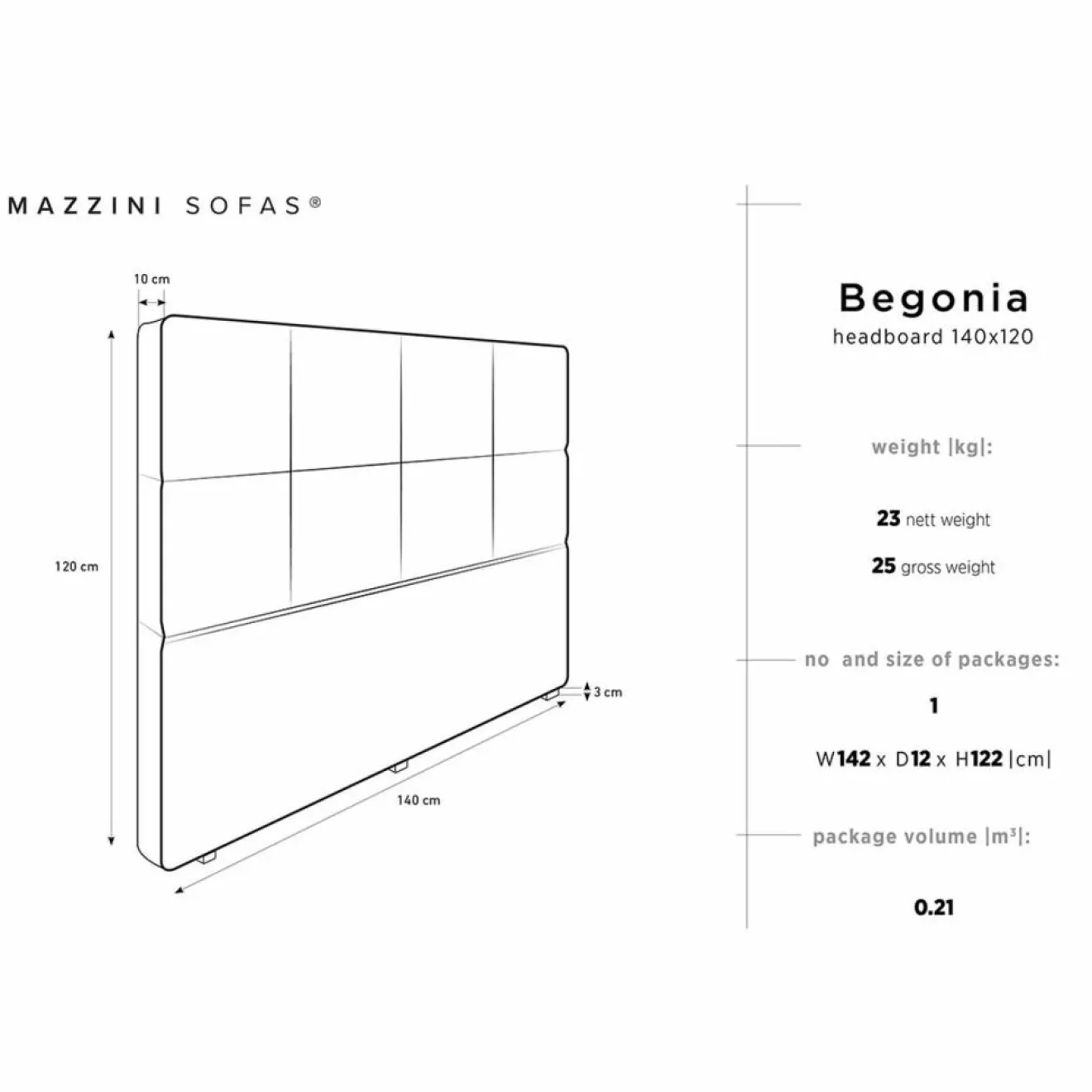 Sale Mazzini Sofas Tête de Lit en Velours Begonia lavande - 140x120 cm