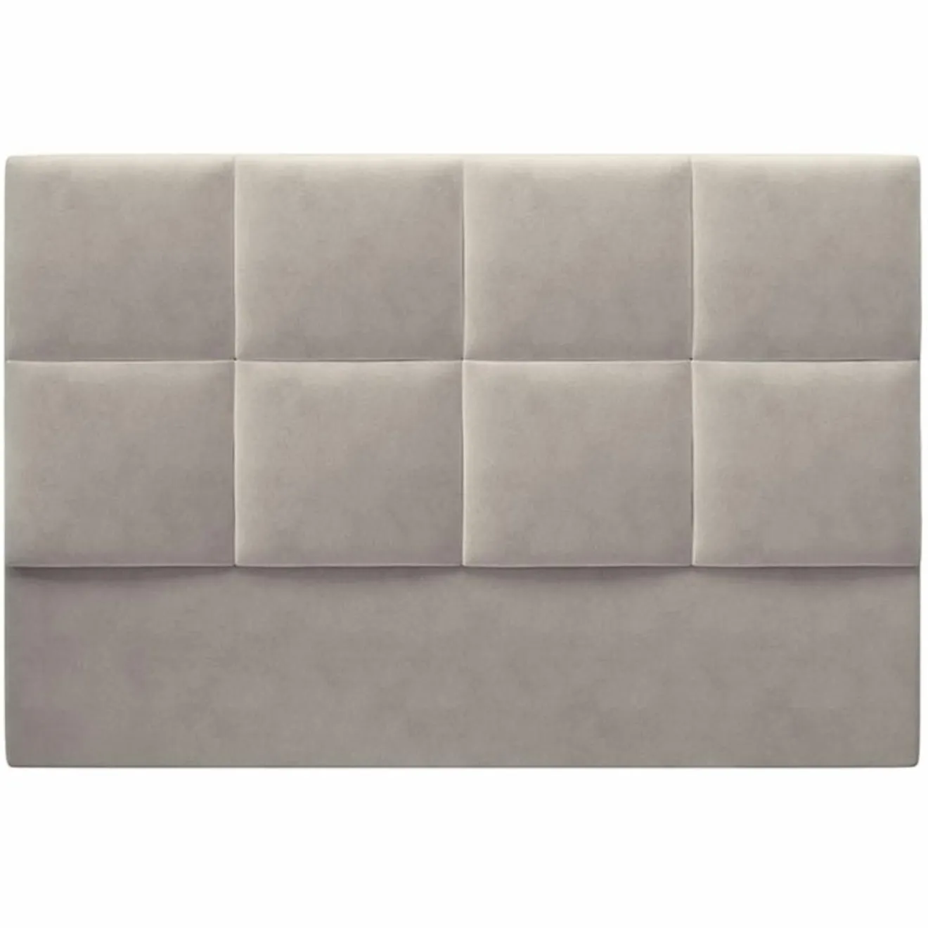Mazzini Sofas Tête de Lit en Velours Begonia beige clair - 140x120 cm