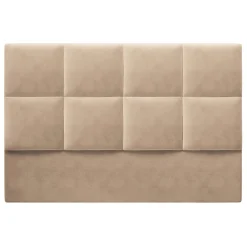 Mazzini Sofas Tête de lit en Velours Begonia beige - 180 cm