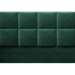 Mazzini Sofas Tête de lit en Velours Begonia vert bouteille - 200 cm