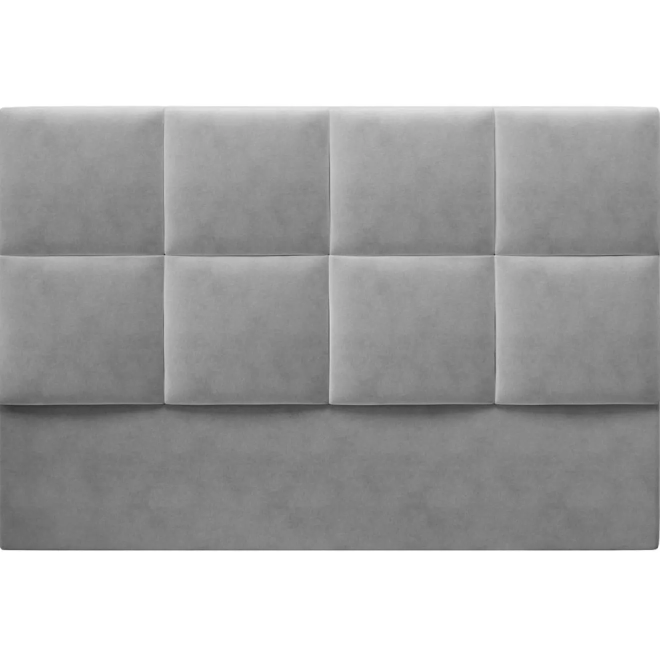 Discount Mazzini Sofas Tête de lit en Velours Begonia gris clair - 200 cm