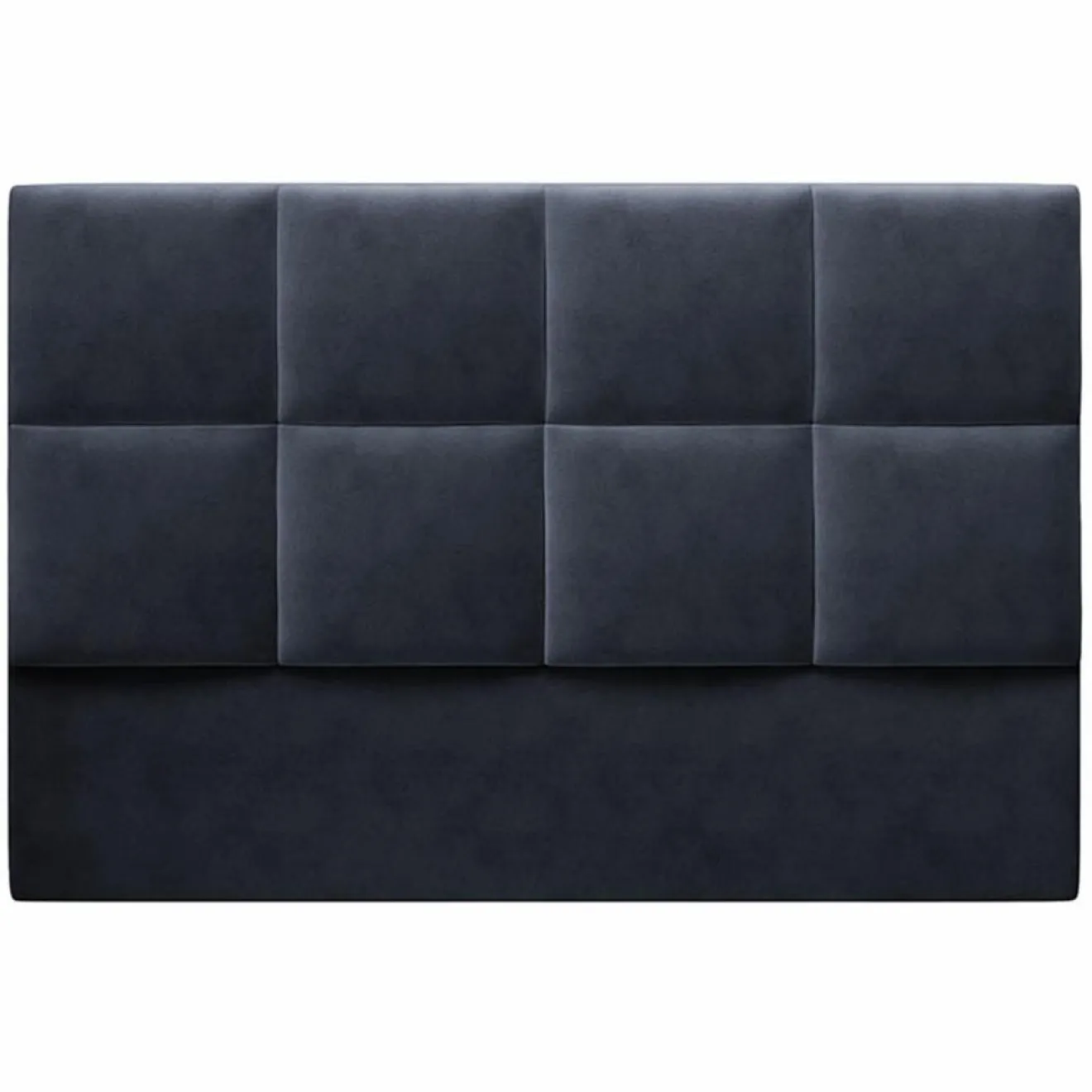 New Mazzini Sofas Tête de Lit en Velours Begonia bleu foncé - 140x120 cm