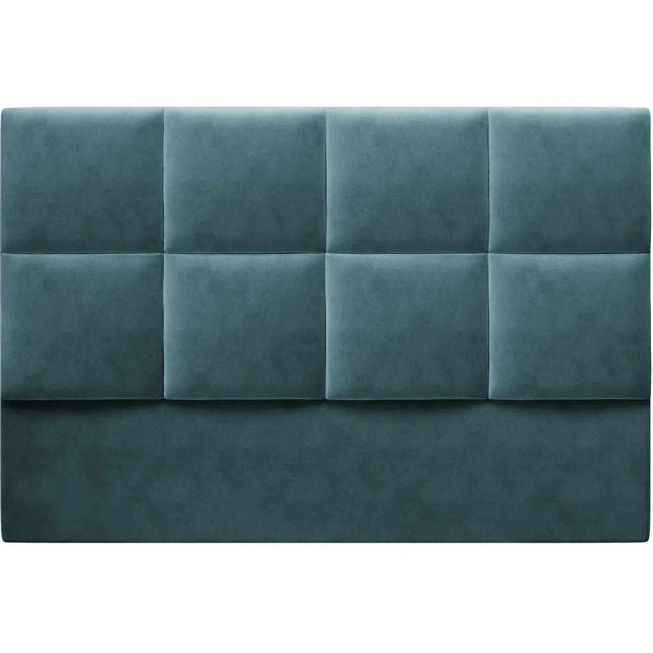 Mazzini Sofas Tête de lit en Velours Begonia pétrole - 160x120 cm
