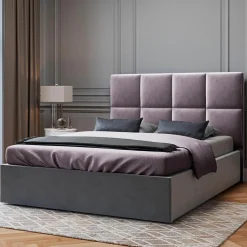 Mazzini Sofas Tête de lit en Velours Begonia lavande - 180x120 cm