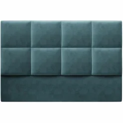 Mazzini Sofas Tête de Lit en Velours Begonia pétrole - 140x120 cm