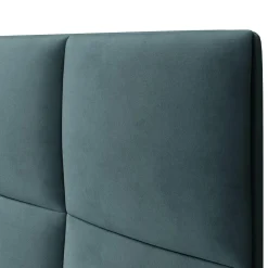Mazzini Sofas Tête de Lit en Velours Begonia pétrole - 140x120 cm