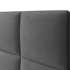 Online Mazzini Sofas Tête de lit en Velours Begonia gris foncé - 160 cm