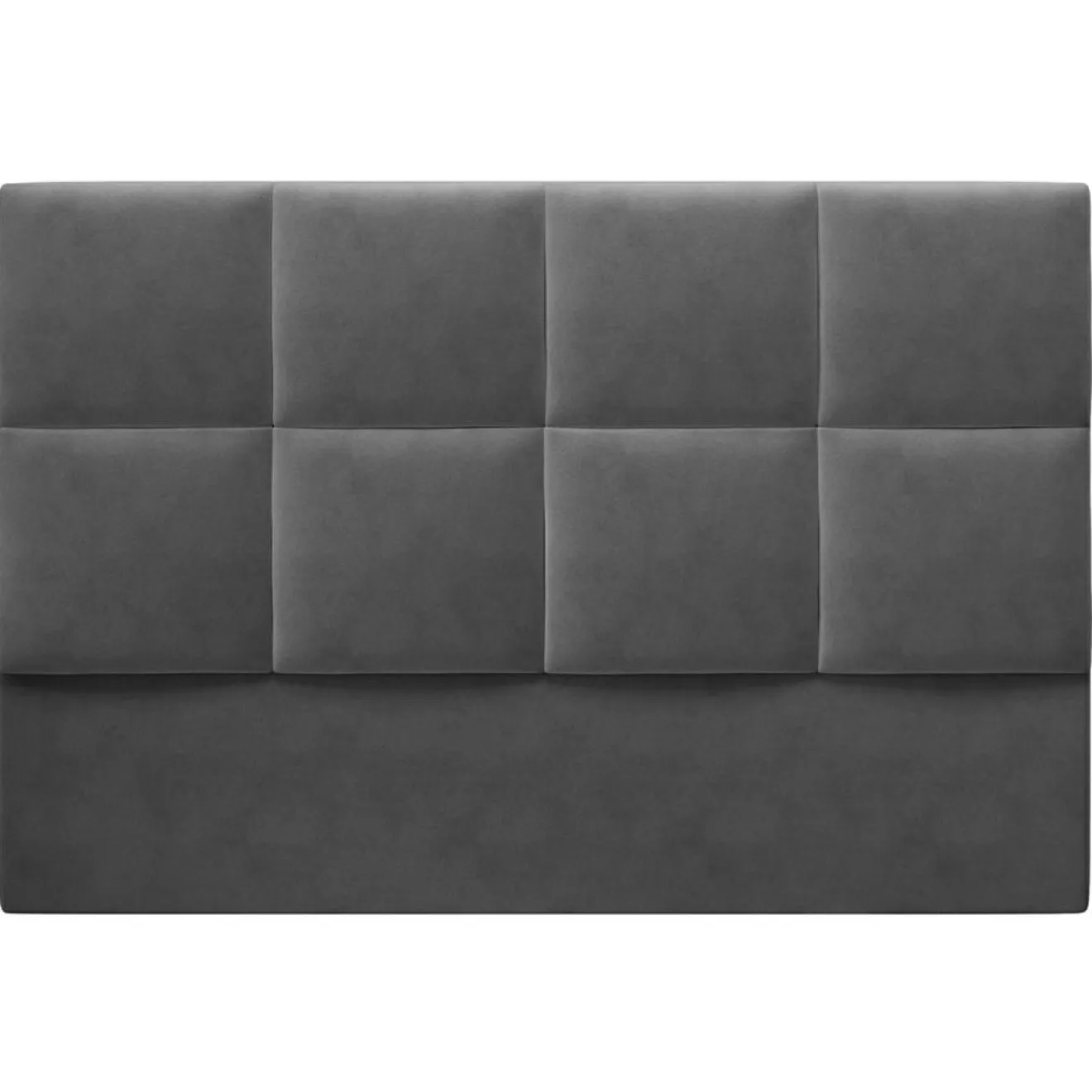 Online Mazzini Sofas Tête de lit en Velours Begonia gris foncé - 160 cm