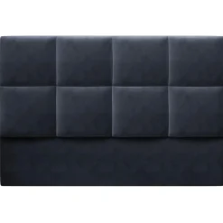 Mazzini Sofas Tête de lit en Velours Begonia bleu foncé - 180x120 cm